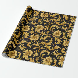 Papier Cadeau Motif élégant Black Gold Classy