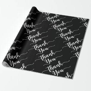 Papier Cadeau Motif élégant de papier d'emballage de Merci