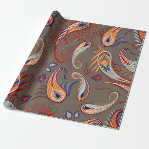 Papier Cadeau Motif élégant. illustration cachemire.