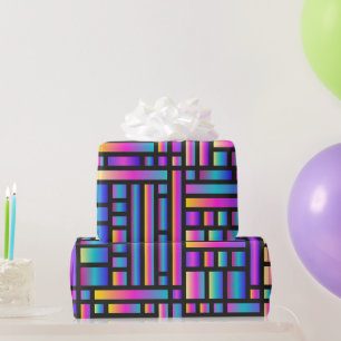 Papier Cadeau Motif élégant moderne - Mode Tartan géométrique