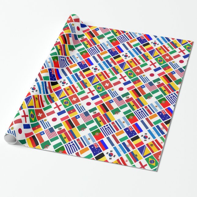 Papier Cadeau MOTIF emblème du FOOTBALL 2014 (Déroulé)