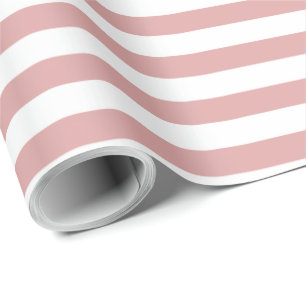Papier Cadeau Motif en bande Pastel rose