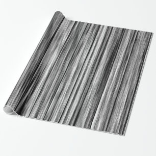 Papier Cadeau Motif en bois gris noir rustique moderne de grain