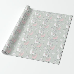 Papier Cadeau Motif en pastel de lama