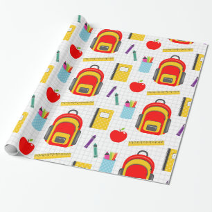 Papier Cadeau Motif enseignant Coloré