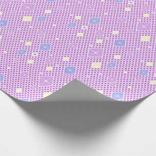 Papier Cadeau Motif étoile cristal pastel