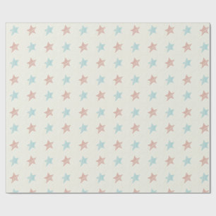 Papier Cadeau Motif étoilé rouge