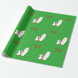 Papier Cadeau Motif FaLaLlama