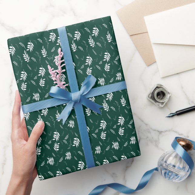 Papier Cadeau motif feuille (Cadeaux)