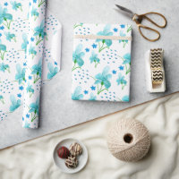 Motif fleur sauvage et Iris bleu