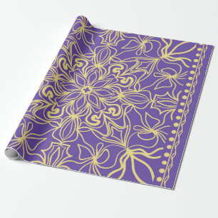Papier Cadeau motif floral Abstrait. géométrie, conception manda