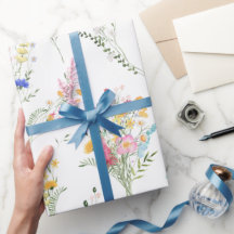 Motif floral aquarelle de fleurs sauvages