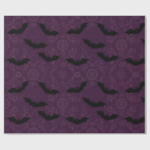 Motif floral damassé de chauves-souris violettes g