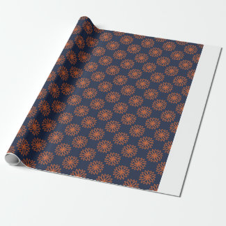 Papier Cadeau Motif floral géométrique minimaliste