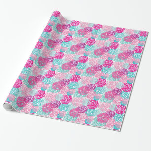 Papier Cadeau Motif floral lumineux 2