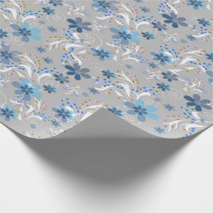 Papier Cadeau Motif floral mignon, fleurs, motif floral
