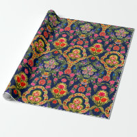 Motif floral mughien ethnique incomparable
