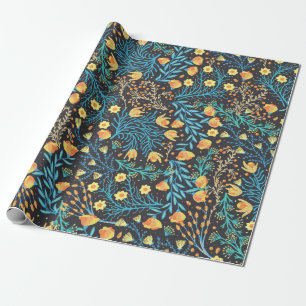 Papier Cadeau Motif floral sans soudure. Flèche créative dessiné