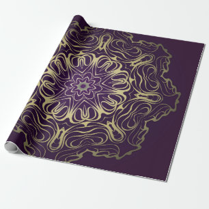 Papier Cadeau Motif Flower Round. Illustration. Valentine's, B