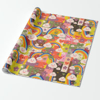 Motif génial mignon d'illustration de harajuku