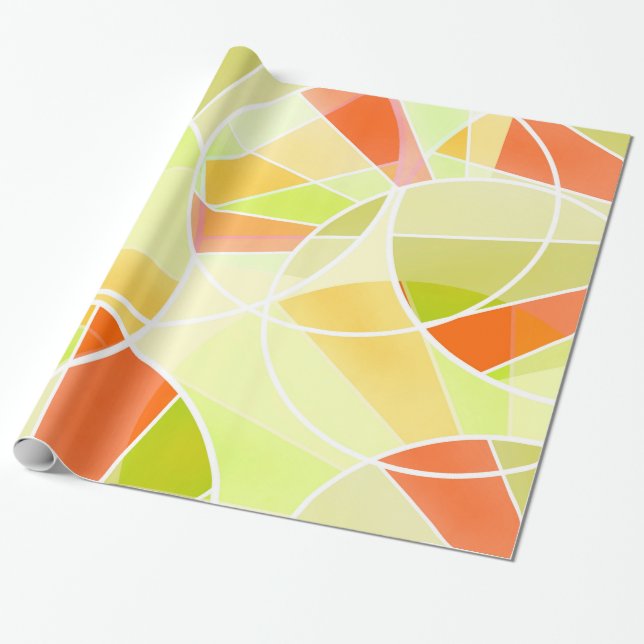 Papier Cadeau motif géométrique Abstrait (Déroulé)