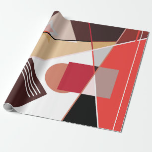 Papier Cadeau Motif géométrique abstrait, foulard en soie châle