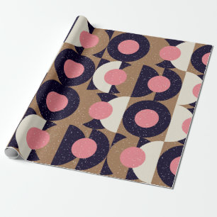 Papier Cadeau Motif géométrique abstrait moderne et transparent 