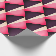 Motif géométrique abstrait rose et noir