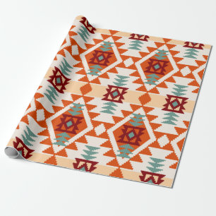 Papier Cadeau Motif géométrique Abstrait sans couture, amériq