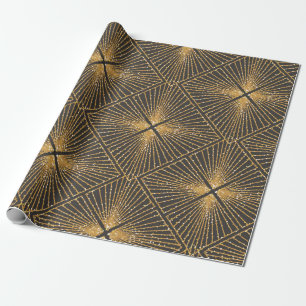 Papier Cadeau Motif géométrique Art Déco sans faille. Éléga