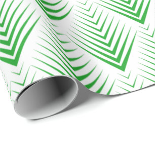 Papier Cadeau Motif géométrique irlandais vert Art déco 2