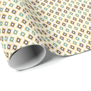 Papier Cadeau Motif géométrique Tribal Pastel Tone
