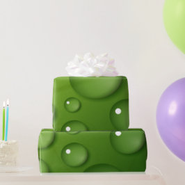 Papier Cadeau Motif Green Raindrop