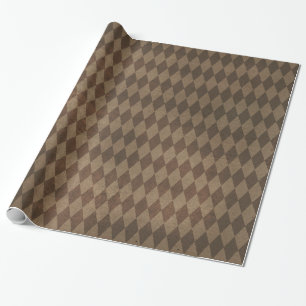 Papier Cadeau Motif Harlequin cuivre