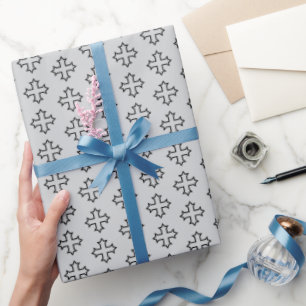 Papier Cadeau Motif hiérarchique croisé copte