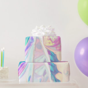 Papier Cadeau Motif holographique Iridescence