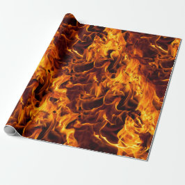 Papier Cadeau Motif incendie et flamme
