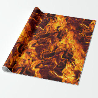Papier Cadeau Motif incendie et flamme