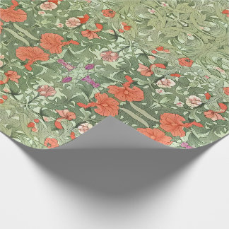 Papier Cadeau Motif inspiré de l'Art nouveau victorien floral