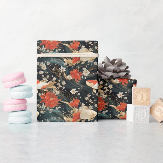 Papier Cadeau Motif japonais N°1 | (Baby Shower)