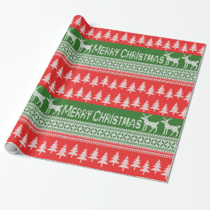 Papier Cadeau Motif "Joyeux Noël"