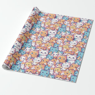 Papier Cadeau Motif Kittens