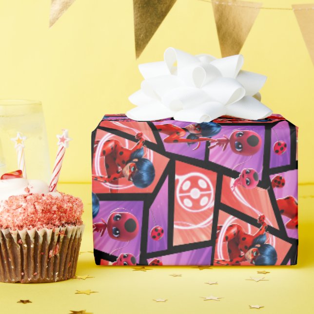Papier Cadeau Motif Ladybug & Tikki (Fête d'anniversaire)