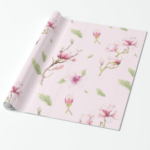 Papier Cadeau Motif Magnolia Tree