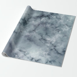 Papier Cadeau Motif marbré gris blanc et noir