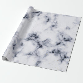 Papier Cadeau Motif Marbre Noir et Blanc