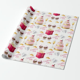 Papier Cadeau Motif mariage