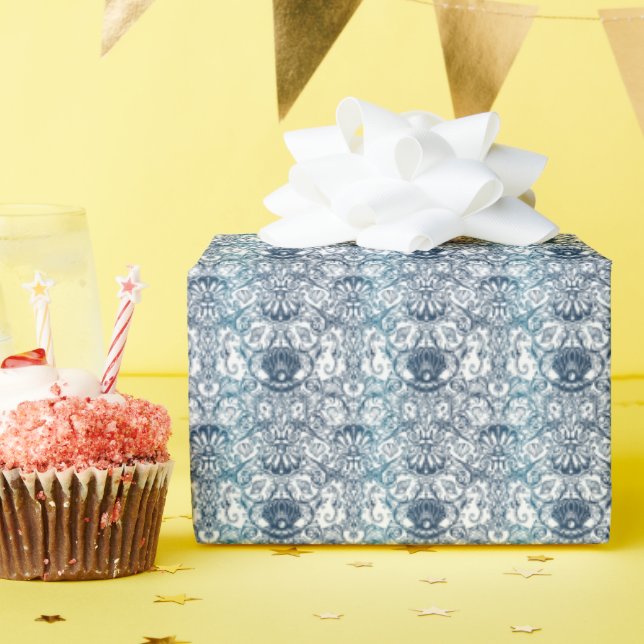 Papier Cadeau Motif maritime vintage (Fête d'anniversaire)