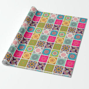 Papier Cadeau Motif marocain en carreaux