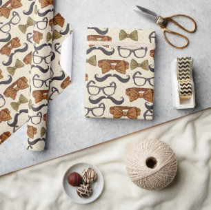 Papier Cadeau Motif Masculin Vintage
